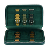 Sonny New High Quality Green Leather Watch Band Packaging Box for 10 Leather Silicone Strap Organizer