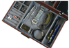 Sonny Custom 2 Layer Large Brown PU Leather Mens Valet Tray Desk Organizer for Watch Phone Cufflinks Pen