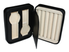 Travel Zipper Type Leather Box 2 Watches Rings Jewellery Watch Organizer Box