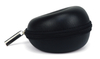 Sonny Convenient To Carry 1 Slot Black Real Leather Travel Watch Case With Pillow And Zipper