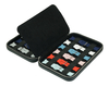 Sonny Black Lichee Pattern PU Leather Watch Band Box Watch Strap Holder for 12 Straps Storage