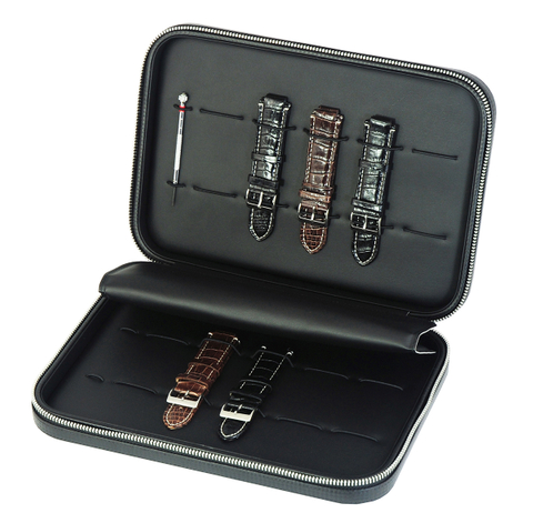 Sonny Black PU Leather Watch Strap Box for Watch Band Storage Case