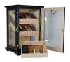 Large Capacity Bubinga Cigar Box Packaging Display Humidors Wooden Humidor Cabinet Cigar Showcase Rack