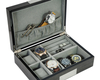 OEM Custom Real Veneer Wooden Jewelry Box for Cufflinks And Tie Clips Sunglasses Watch Box