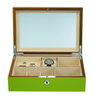 Sonny High End Luxury Glossy Wood Jewelry Packaging Box Organizer for Watch Cufflinks Rings Bracelet Studs Storage with Mirror