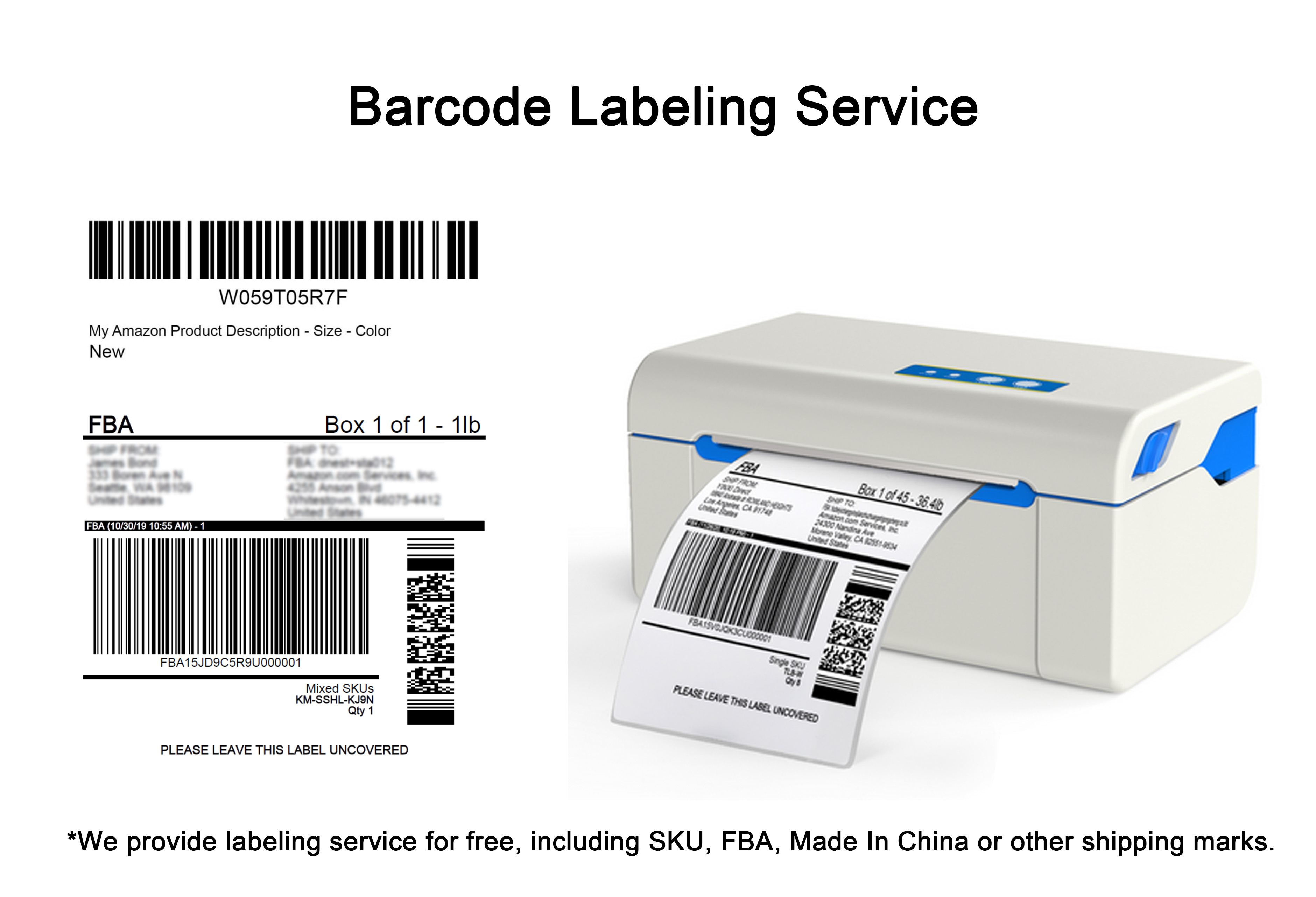 AMZ Barcode Label 1