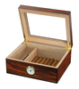 Sonny 25 CT Glass Top Air Tight Table Wooden Cigar Box Packaging Cabinet Cigar Humidor