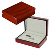 Elegant 16 Paris Cherry High Gloss Wooden Cufflinks Rings Jewelry Display Box Desktop Organizer for Man