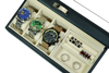 Sonny New Acrylic Lid Black Leather 3 Watch Box with Cufflinks Tray