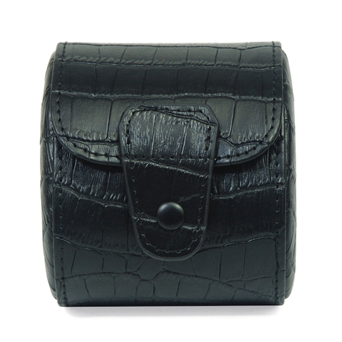 Sonny Premium Croco Pattern Real Leather Watch Roll Case Single Storage Box