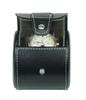 Sonny High Quality Personalized Black Lychee Pattern Travel Watch Case Real Leather