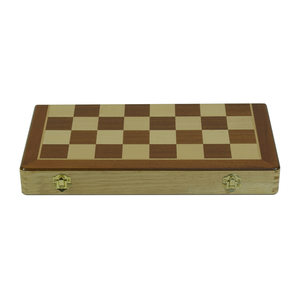 Sonny Custom Mahogany Color Wood Folded Chess Set Box For Recreation