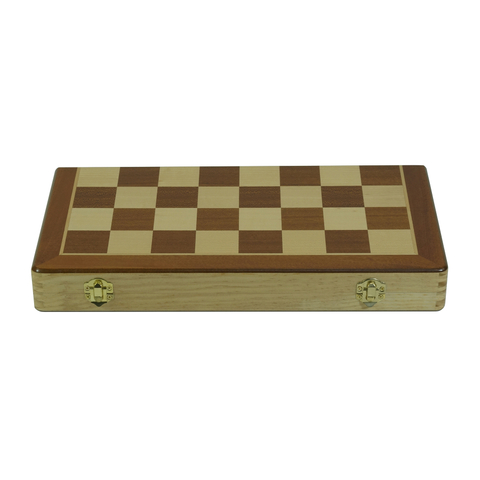 Sonny Custom Mahogany Color Wood Folded Chess Set Box For Recreation