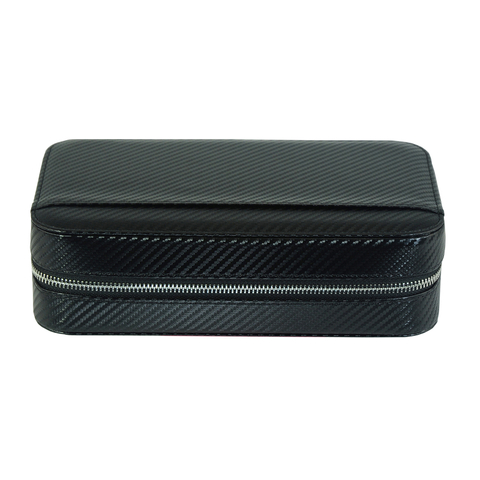 Premium Brown Leather cigar Travel Case 5 CT Cigar Holder for Men
