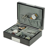 OEM Custom Real Veneer Wooden Jewelry Box for Cufflinks And Tie Clips Sunglasses Watch Box