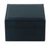 Sonny Dark Blue / Black Leather Box for Watch Cheap Single PU Watch Packaging Box with Logo Custom