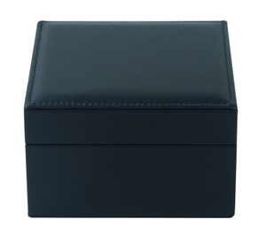 Sonny Dark Blue / Black Leather Box for Watch Cheap Single PU Watch Packaging Box with Logo Custom