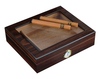 Handmade Cedar Humidor Box for 15-20 CT Cigars Storage Matte Lacquer Wooden Cigar Case With Custom Logo