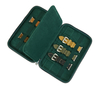 Sonny New High Quality Green Leather Watch Band Packaging Box for 10 Leather Silicone Strap Organizer