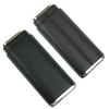 Sonny Premium Portable Travel 3 Finger Black Leather Cedar Wood Lined Cigar Carrying Case