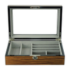 Wholesale Custom Logo Luxury Wooden Jewelry Packaging Storage Display Case Wood Box with Glass Window for Women Gift