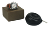 Sonny Convenient To Carry 1 Slot Black Real Leather Travel Watch Case With Pillow And Zipper