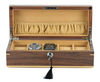 Sonny Luxury Walnut Wooden Watch Collector Box for 5 Watches