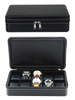 Sonny Black Soft Leather 10 Slots Branded Watch Box