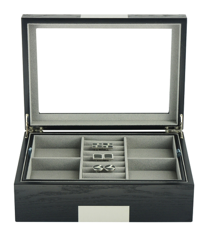 Sonny Custom Luxury Wood Ring Jewelry Storage Case High Quality Wooden Cufflinks Box