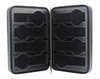  Sonny Travel Leather Watch Case 8 Slots Black Zipper Case Portable Watch Box OEM Logo Customized
