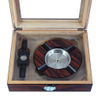 Sonny 20 CT Wooden Cigar Box Ebony Humidor Set with Ashtray Cutter Hygrometer & Humidifier