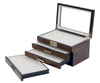 Sonny The Newest Design Walnut Color Wooden Box For Ink Pen Luxury Customized Logo 4 Layers Lacquer Wood Pen Display Box