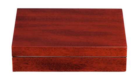 Elegant 16 Paris Cherry High Gloss Wooden Cufflinks Rings Jewelry Display Box Desktop Organizer for Man
