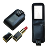 Sonny High End Lambskin Real Leather Lipstick Case Holder Mini Portable Travel Cosmetic Make Up Bag for 2 3 Lip Rouge
