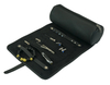 Sonny 3 Slots Travel Black Leather Watch Jewelry Roll Case