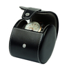 Sonny High Quality Personalized Black Lychee Pattern Travel Watch Case Real Leather
