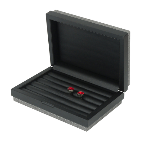 Sonny New Custom Design Luxury Cufflink Orgnizer Box with PU Leather Lining for Business Men