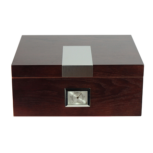 Wooden Cigar Humidor Storage Box for 25-50 Cigars Holders Keeping Cigar Humidity Cabinet Antique