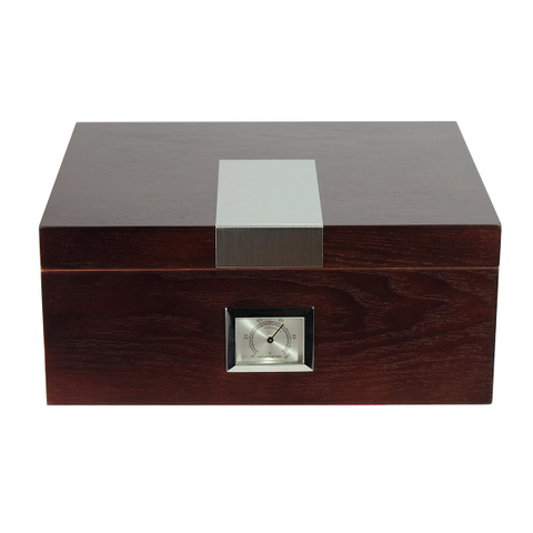 Wooden Cigar Humidor Storage Box for 25-50 Cigars Holders Keeping Cigar Humidity Cabinet Antique