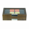 Sonny Luxury 8 Compartments Walnut Wooden Tea Bags Packaging Box Organizer