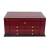 Exquisite Workmanship 100 CT Wooden Cigar Box Humidor With Drawer And Removable Tray
