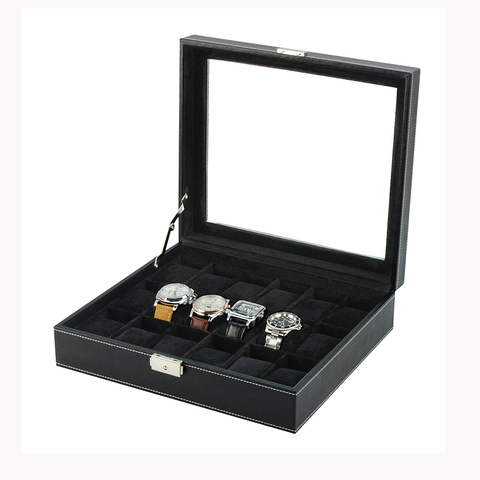Sonny Caja de reloj Uhrenbox quality empty for brand pu leather bulk 18 slot watch boxes