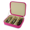 3 Pairs Travel Leather Sunglass Box Organizer Optical Glasses Case Available in Stock