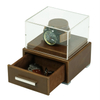 Sonny Luxury Brown Leather 1 2 3 4 5 Watch Display Case Holder Organizer Mens Watch Box