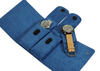 Sonny Custom Wholesale Portable Travel Blue Leather Double Watch Pouch Case Bag