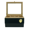 Sonny Custom Wholesale Black Wooden Cigar Display Humidor Box for Cigar Bar
