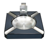 Sonny High Gloss Carbon Fiber Wooden Ash Tray Square Ashtray with Cutter in stock