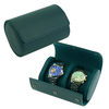 Sonny Luxury Custom Logo Green Leather Watch Roll Travel Watch Box Case