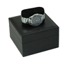 Sonny Dark Blue / Black Leather Box for Watch Cheap Single PU Watch Packaging Box with Logo Custom