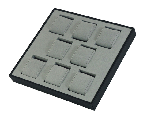 Sonny Dongguan New Style Leather 8 Watches Tray Custom Desk Organizer For Luxury Watch Display Tray with Pillow